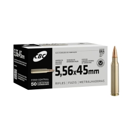 Munição CBC 5.56x45 Comum M193 55GR - CX 50un