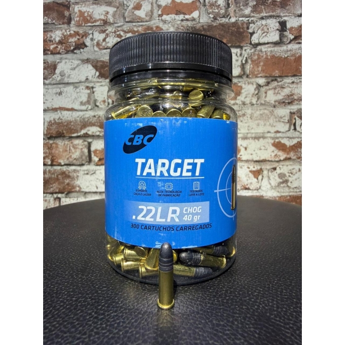 Munição CBC .22 LR Target CHOG 40gr - 300un